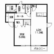 シャーメゾンSOWA－Cの間取り画像