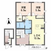 カルムプレイスの間取り画像