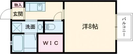 レーブ秋篠の間取り画像
