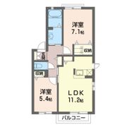 ロックヒルズ参番館の間取り画像
