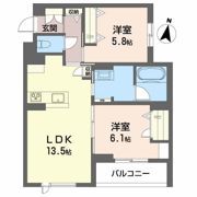 アンシャンテ長町南の間取り画像