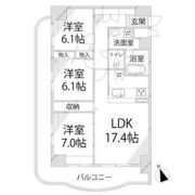 手柄アートスカイハイツの間取り画像
