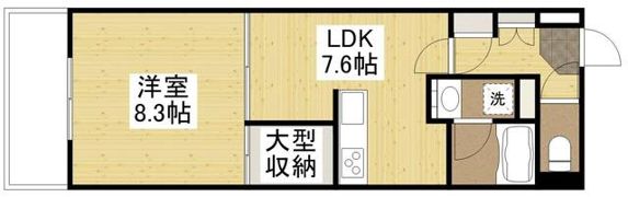 フラットリア春日の間取り画像