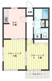 ベルヴィル国立の間取り画像