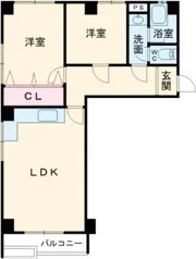 宮吉島田コーポの間取り画像