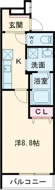 フジパレス忍ケ丘Ⅱ番館の間取り画像