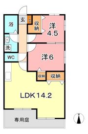 テラスハマ Bの間取り画像