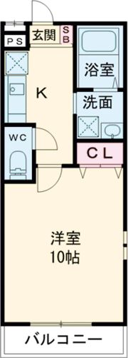 フジパレス忍ケ丘Ⅱ番館の間取り画像