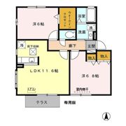 エクレーレ Aの間取り画像