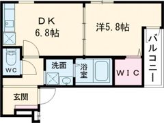 フジパレス忍ケ丘Ⅱ番館の間取り画像
