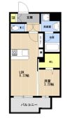LIBTH博多住吉PREMIERの間取り画像