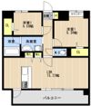 LIBTH博多住吉PREMIERの間取り画像