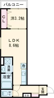 クオーレ南正雀駅前の間取り画像