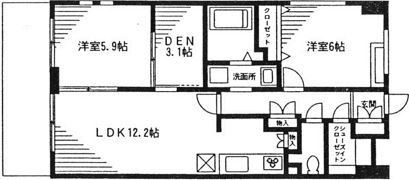 プレジール立川の間取り画像