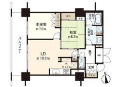 アップルタワーズ仙台ブローディアタワーの間取り画像