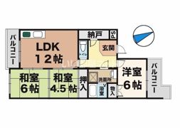 リバーサイド北別府の間取り画像