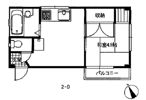 ベルージュK3の間取り画像