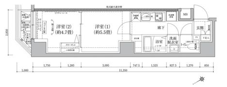 アイルグランデ押上ノースの間取り画像