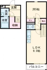 フジパレススリーハーブズ中百舌鳥町一丁の間取り画像
