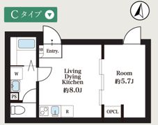 プライムスクエア池上の間取り画像