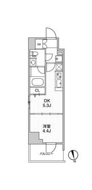 リテラス南千住サウスの間取り画像