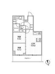 リテラス南千住サウスの間取り画像