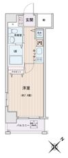 HF門前仲町レジデンスの間取り画像