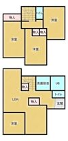西区高木戸建の間取り画像