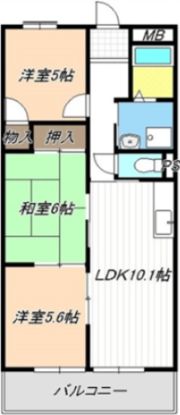 第2奥村ハイツの間取り画像
