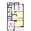 別所中の町アパート（028123701）の間取り画像