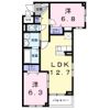別所中の町アパート（028123701）の間取り画像