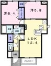 ソレイユ白浜北Ⅰの間取り画像
