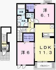 イリーデAの間取り画像