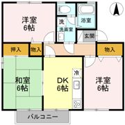 ヒルズ城西 Aの間取り画像