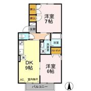 カルム松沢 B棟の間取り画像