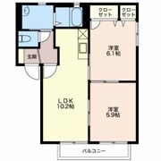 フローラルパークコート Aの間取り画像