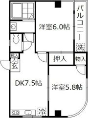 シュロス吉川の間取り画像