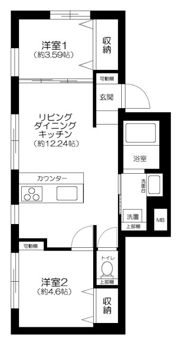 新宿早稲田レーベルの間取り画像