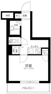 スカイコート中村橋第3の間取り画像