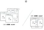 【東棟・リフォーム実施】大佐貫 4DK 戸建賃貸の間取り画像