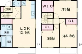清水通4-19貸家の間取り画像