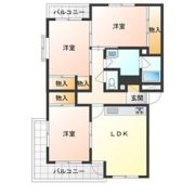 小山駅南ハイツの間取り画像