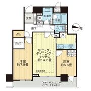 ザ・ライオンズ上野の森の間取り画像