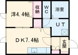 エルコート朝日の間取り画像