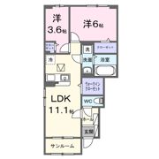 ヒカルサ船橋小室サウスⅠの間取り画像