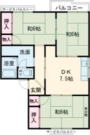 メゾンルーラル2の間取り画像