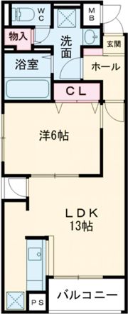 OA FLAT御立東Ⅱの間取り画像