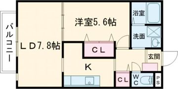シエナフローラⅠ番館の間取り画像