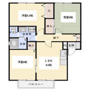 ソレイユ東保 Bの間取り画像