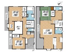 秦野市渋沢戸建の間取り画像